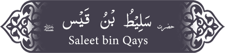 Hazrat Saleet (ra) bin Qays bin 'Amar Hazrat Saleet (ra) bin Qays bin 'Amar - Companion of the Prophet